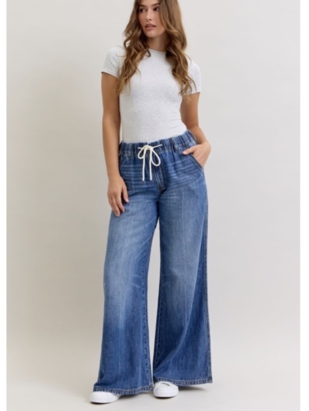 Judy Blue Featherweight Palazoo Jeans